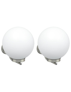 Lampada da Parete Esterna 2 pcs Argento 29 x 25 x 33 cm 2