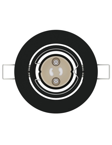 Spotlight 6 pcs Nero 9 x 9 x 2.5 cm Metallo