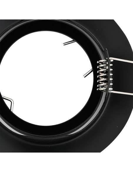 Spotlight 24 pcs Nero 9 x 9 x 2.5 cm Metallo