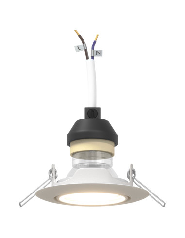 Spotlight 24 pcs Bianco 9 x 9 x 2.5 cm Metallo