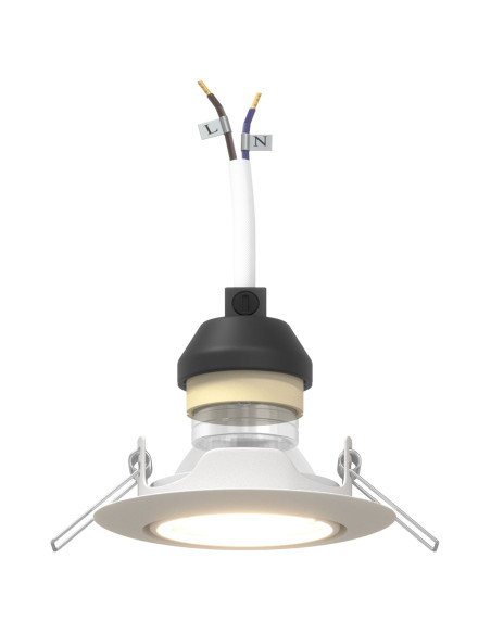 Luci Set di 24 Bianco Plastica 9 cm