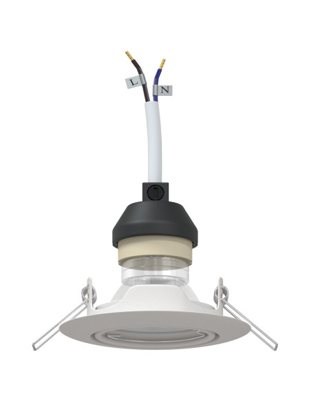 Luci Set di 24 Bianco Plastica 9 cm