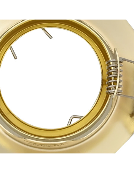 Spotlight 6 pcs Oro 9 x 9 x 2.5 cm Metallo