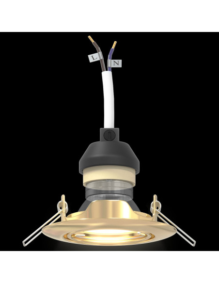 Lampade Set di 12 Oro Metallo, Plastica 9 cm Leggero