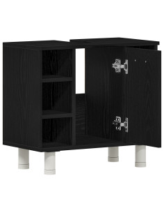 Mobile da Bagno Rovere Nero 60 x 32 x 54 cm Legno multistrato