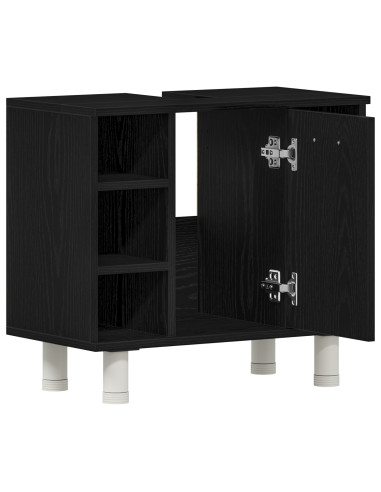 Mobile da Bagno Rovere Nero 60 x 32 x 54 cm Legno multistrato