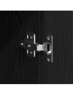 Set di mobili per il bagno Montaggio a parete 3 pcs Rovere Nero