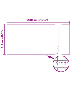 Zanzariera a rete Bianco 112 x 2000 cm Fibra di vetro