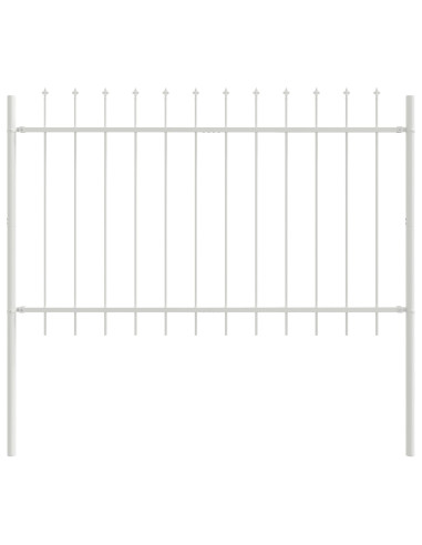 Recinzione per Giardino Bianco 1,7 x 1,2 m