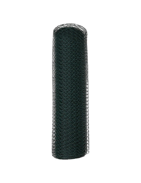Recinzione Esagonale Verde Metallo, Plastica 10000 x 0.07 x 50 cm