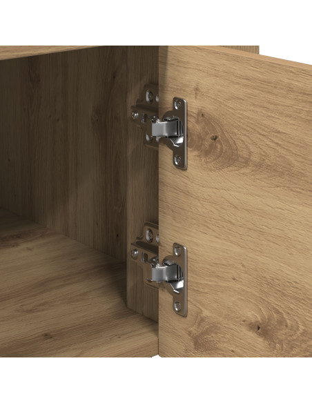 Carrello da Cucina  Rovere Artigianale 60x45x80 cm Legno Ingegnerizzato