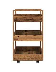 Carrello da Cucina Legno di quercia 60 x 45 x 80 cm 2