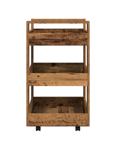 Carrello da Cucina Legno di quercia 60 x 45 x 80 cm