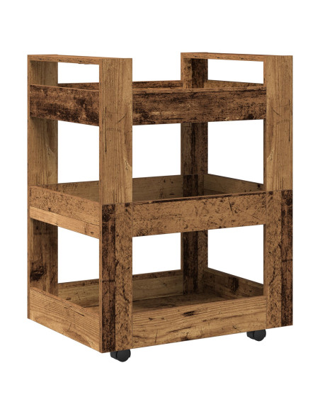 Carrello da Cucina  in Legno Vecchio 60x45x80 cm in Legno Ingegnerizzato