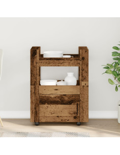 Carrello da Cucina Legno vecchio 60 x 45 x 80 cm 2