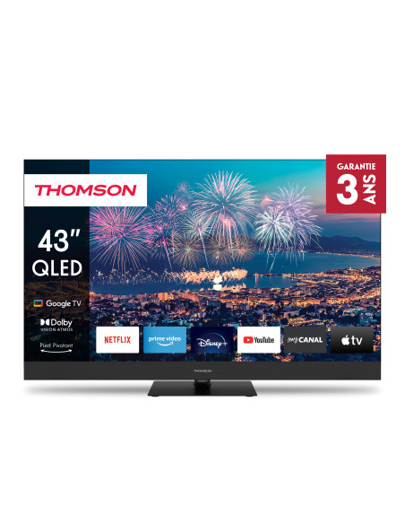 TV 43THOMSON UHD SMART 4K QLED T2/C2S2 GOOGLE TV FRONT SPEAK PIEDE