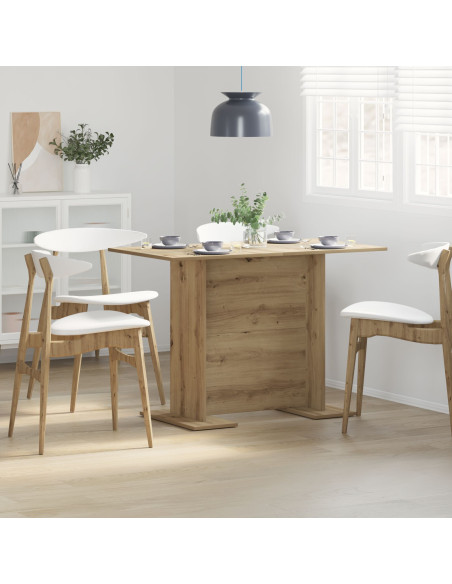 Tavolo da pranzo  in rovere artigianale 110x60x75 cm in legno ingegnerizzato