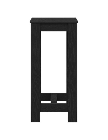 Tavolo bar  in legno ingegnerizzato nero 51x50x103,5 cm