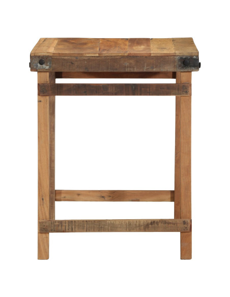 Tavolo da pranzo  55x60x76 cm in legno riciclato