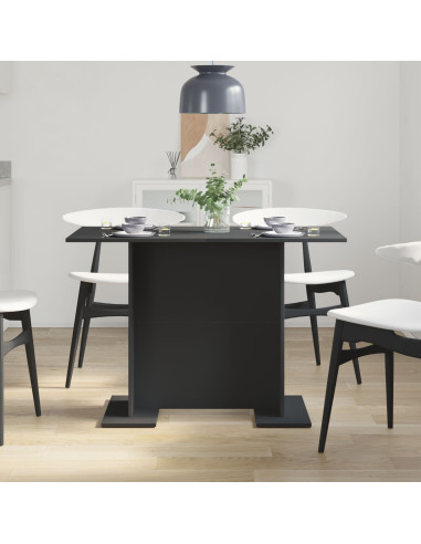 Tavolo da pranzo Nero 110 x 60 x 75 cm Legno multistrato