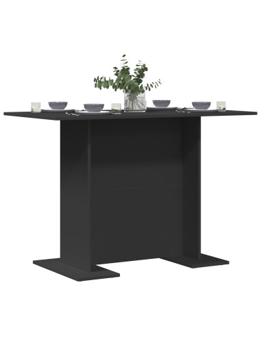Tavolo da pranzo Nero 110 x 60 x 75 cm Legno multistrato