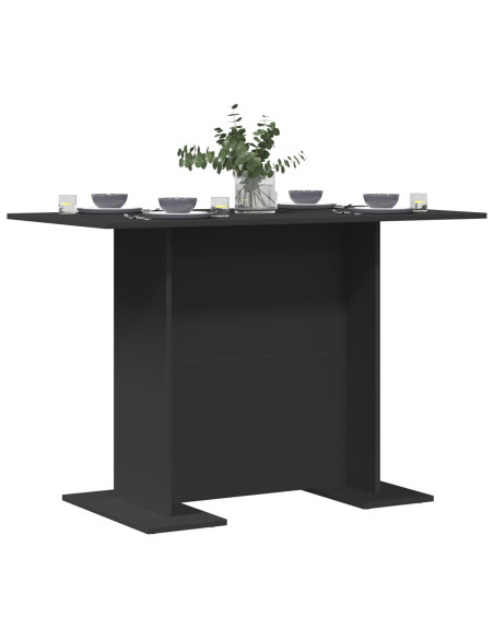 Tavolo da pranzo Nero 110 x 60 x 75 cm Legno multistrato