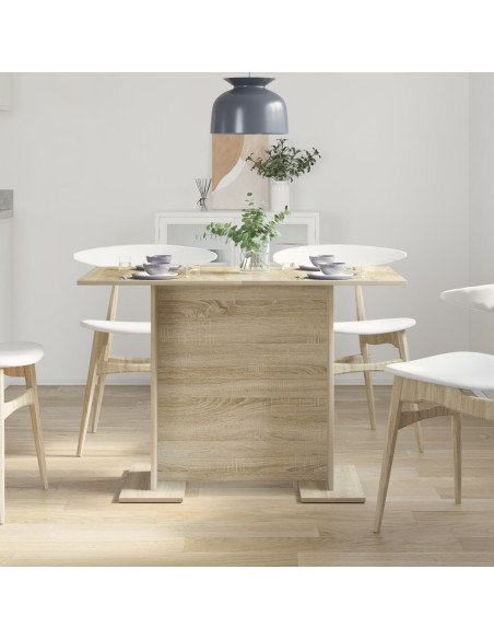 Tavolo da pranzo  in rovere Sonoma 110x60x75 cm in legno ingegnerizzato