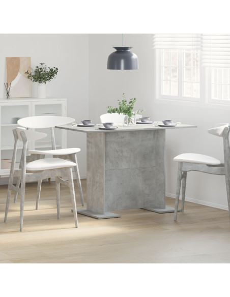 Tavolo da pranzo  Grigio cemento 110x60x75 cm Legno ingegnerizzato