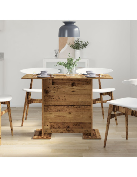 Tavolo da pranzo  in legno antico 110x60x75 cm in legno ingegnerizzato