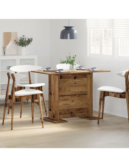 Tavolo da pranzo  in legno antico 110x60x75 cm in legno ingegnerizzato