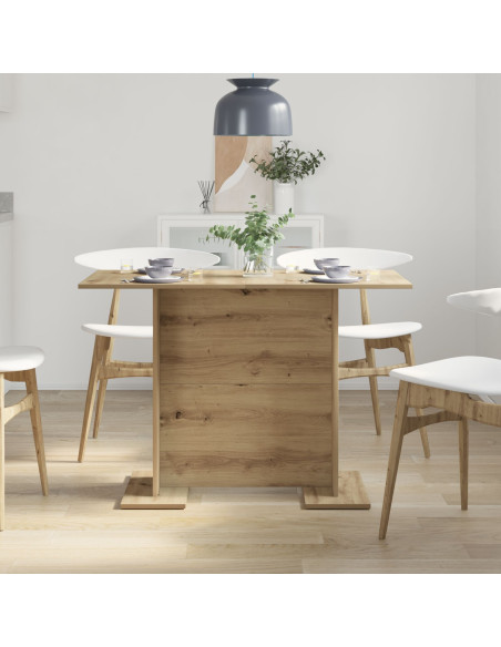 Tavolo da pranzo  in rovere artigianale 110x60x75 cm in legno ingegnerizzato