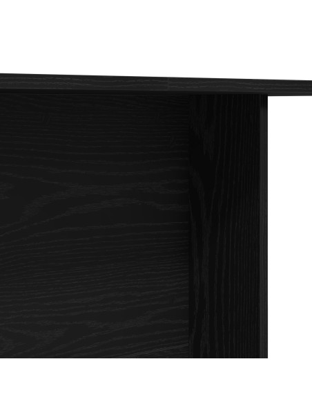Tavolo da pranzo  Nero Rovere 110x60x75 cm Legno ingegnerizzato