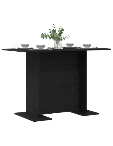 Tavolo da pranzo Rovere nero 110 x 60 x 75 cm Legno multistrato