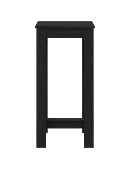 Tavolo bar  in legno ingegnerizzato nero 51x50x103,5 cm