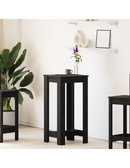 Tavolo bar  in legno ingegnerizzato nero 51x50x103,5 cm