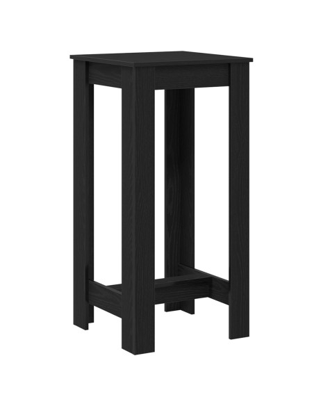 Tavolo bar  in legno ingegnerizzato nero 51x50x103,5 cm