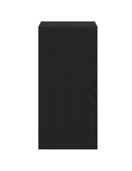 Tavolo da Bar Nero Rovere 51x50x103,5 cm Legno Ingegnerizzato