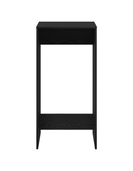 Tavolo da Bar Nero Rovere 51x50x103,5 cm Legno Ingegnerizzato