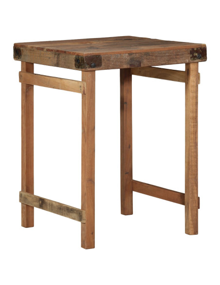 Tavolo da pranzo  55x60x76 cm in legno riciclato