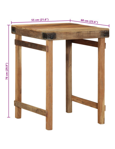 Tavolo da pranzo Marrone 60 x 55 x 76 cm