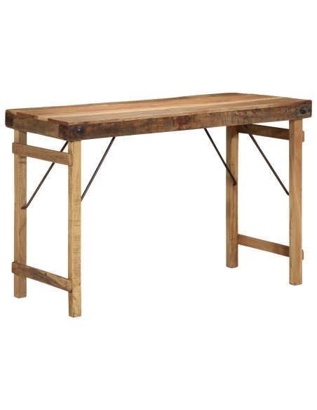 Tavolo da pranzo  110x55x76 cm in legno massello riciclato
