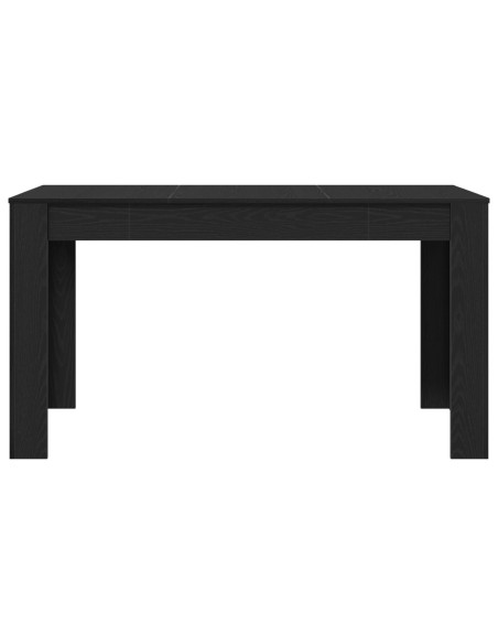 Tavolo da pranzo  Nero Rovere 140x74,5x76 cm in legno ingegnerizzato