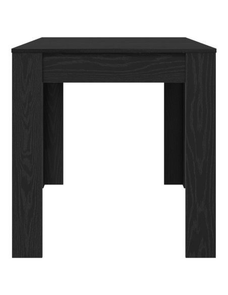 Tavolo da pranzo  Nero Rovere 140x74,5x76 cm in legno ingegnerizzato