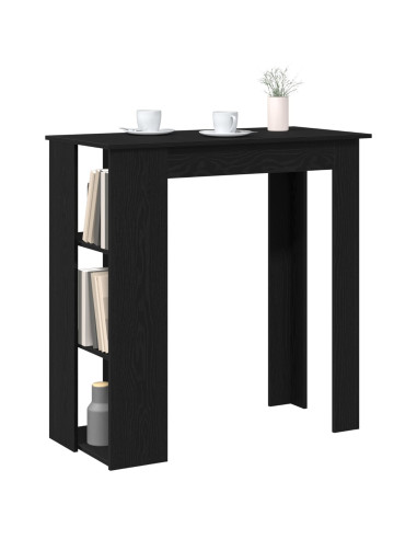 Tavolo da bar Rovere Nero 102 x 50 x 103,5 cm Legno multistrato