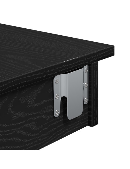 Tavolo da Bar - Rovere Nero - 102x55x103.5 cm - Realizzato in Legno Ingegnerizzato