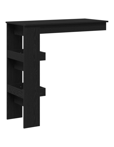 Tavolo da Bar - Rovere Nero - 102x55x103.5 cm - Realizzato in Legno Ingegnerizzato