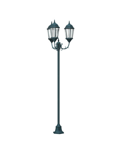 Luce da Giardino Verde vintage spazzolato 57 x 49 x 241 cm