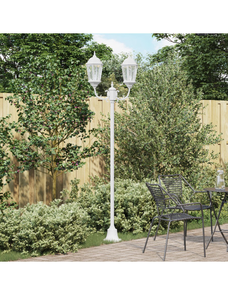 Luce da Giardino Bianco 68 x 20 x 235 cm Alluminio e vetro