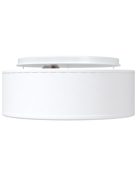 Plafoniera  Bianco Ø 30 cm Tessuto E27