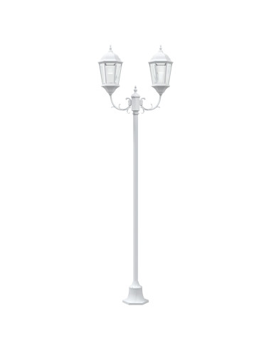 Luce da Giardino Bianco 68 x 20 x 235 cm Alluminio e vetro